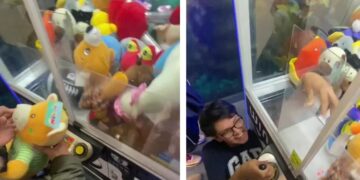 Un niño sacó los peluches de la máquina con la mano y las redes aplaudieron el robo “justiciero”
