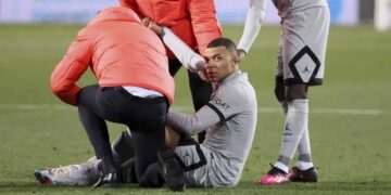 Se lesionó Mbappé