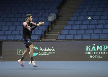 Práctica en la cancha principal