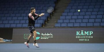 Práctica en la cancha principal