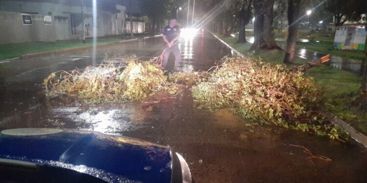 En fotos y videos, cómo la lluvia y el granizo azotaron a Río Cuarto