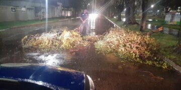 En fotos y videos, cómo la lluvia y el granizo azotaron a Río Cuarto