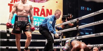 Maravilla Martínez debutó en el Luna Park y ganó por nocaut