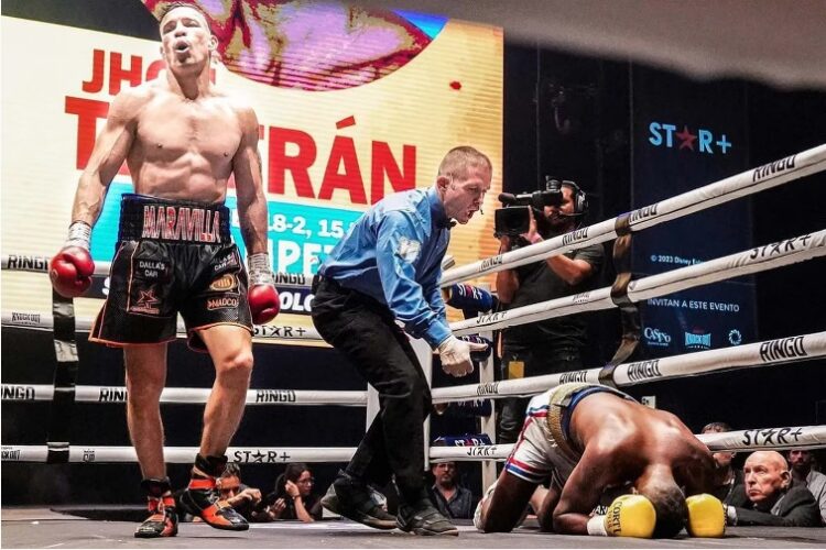 Maravilla Martínez debutó en el Luna Park y ganó por nocaut