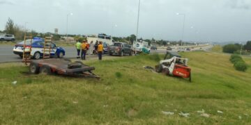 Un joven murió aplastado por un montacarga en avenida Circunvalación