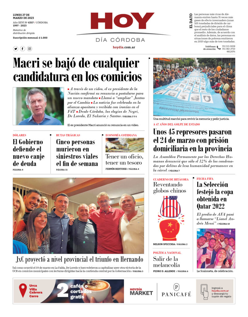 Portada 27.03.2023 Portada 27.03.2023