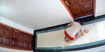 Atrapó a un acosador gracias a las cámaras de seguridad del edificio