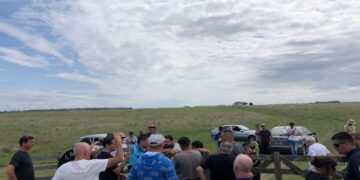 Una organización social vinculada a Grabois quiso tomar posesión de 140 hectáreas y hubo conflicto con los vecinos