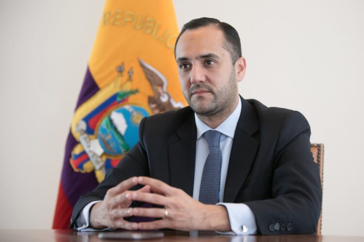 El canciller ecuatoriano, Juan Carlos Holguín.