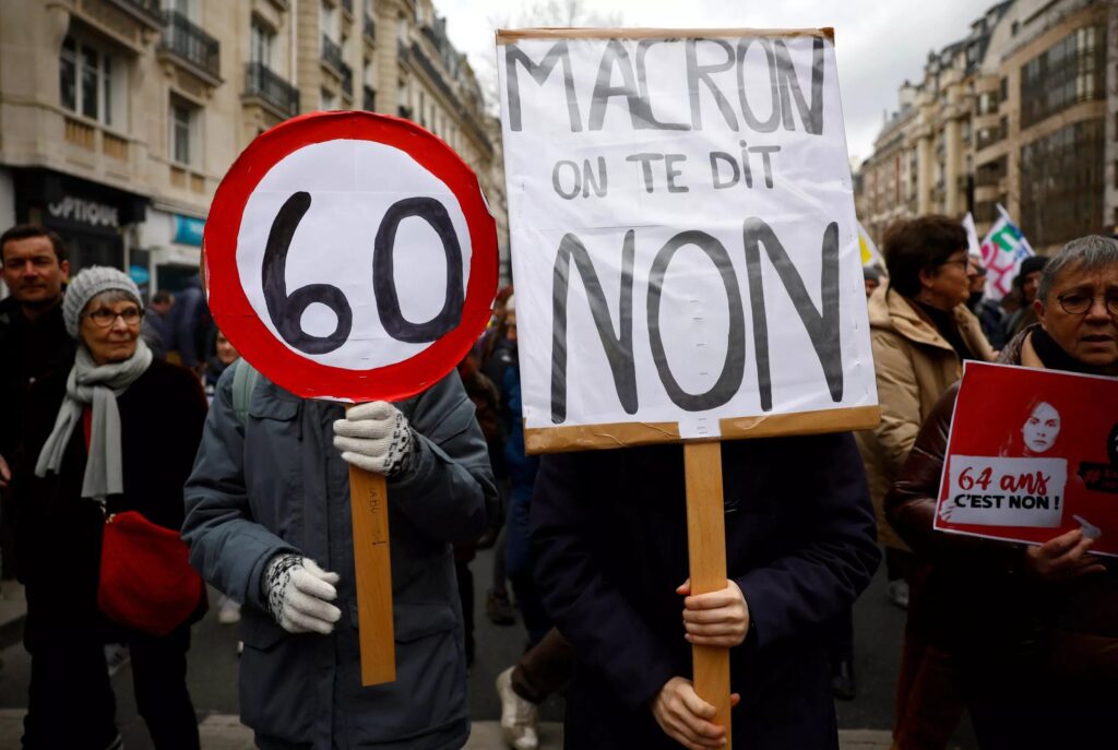 Una masiva protesta paralizó Francia en contra de la reforma de las pensiones
