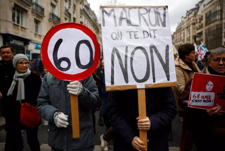 Una masiva protesta paralizó Francia en contra de la reforma de las pensiones