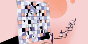 Mirar los archivos con anteojos violeta