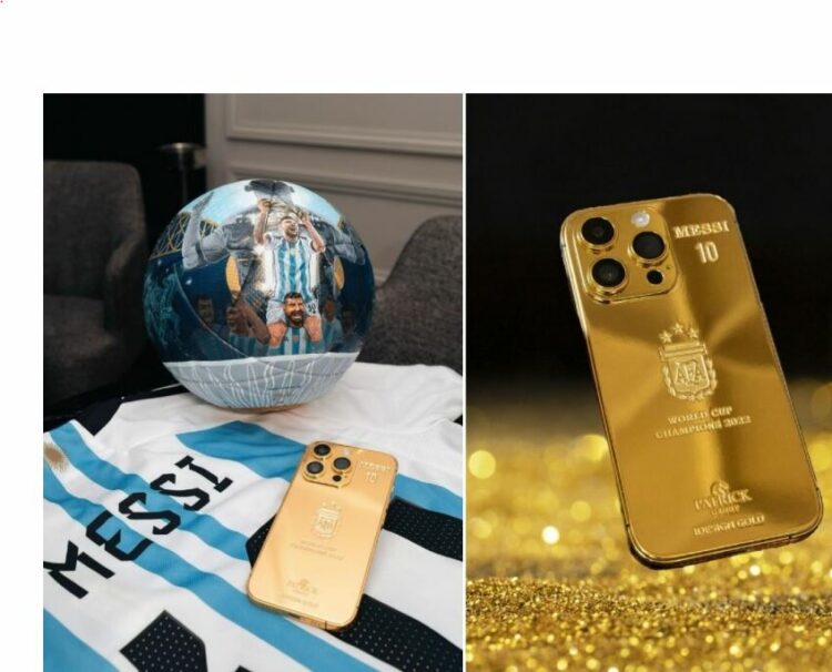 iPhones de oro: el lujoso regalo para Lionel Messi y La Scaloneta