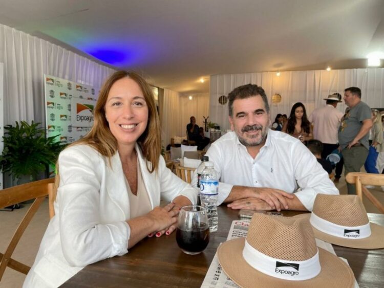 María Eugenia Vidal en la Expoagro.