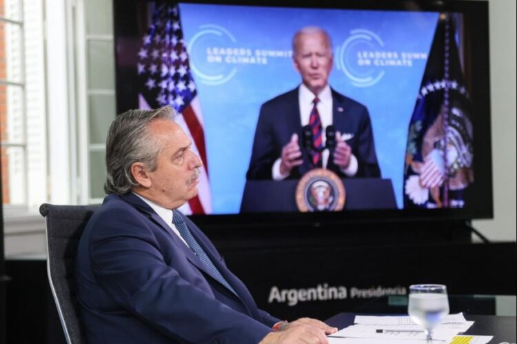 Alberto Fernández criticó la escasa inversión global para combatir el cambio climático