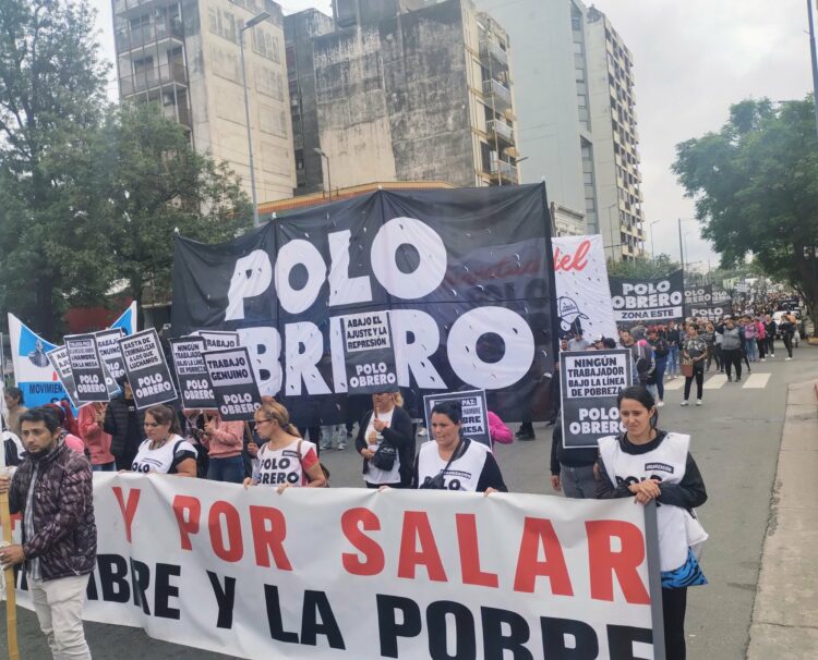 Así se movilizan en Córdoba por la jornada nacional de protesta piquetera