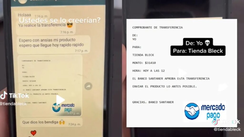 Quiso estafar a un vendedor con un insólito comprobante falso y se volvió viral