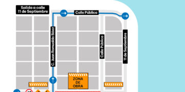 Desvío de tránsito por obra de desagües pluviales