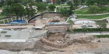 Iniciaron las obras del nuevo puente peatonal en el Parque Las Heras