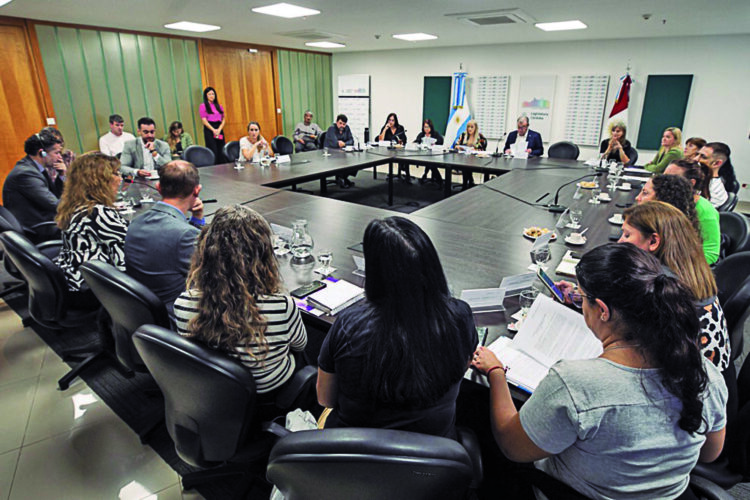 Los legisladores recibieron a los profesionales, previo al día del tratamiento.