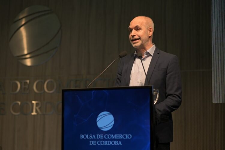 Larreta dio una charla en la Bolsa de Comercio y se refirió a la inflación