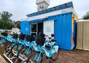 Se habilitó una nueva estación del servicio de bicicletas públicas en el Parque de las Tejas