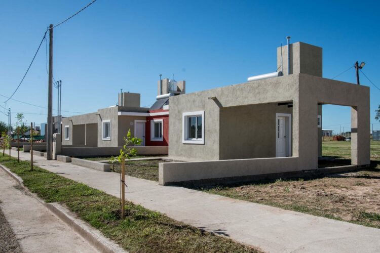 Módulos habitacionales del programa listos para ser entregados.