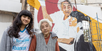 Un mural gigante recuerda a la ex Cervecería