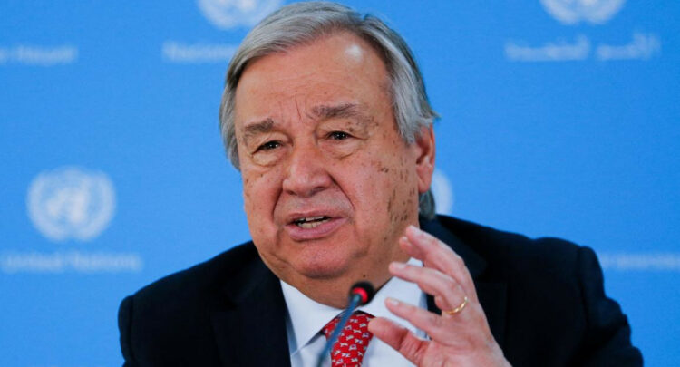 El secretario general de la ONU, António Guterres.