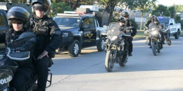 Se realizó un megaoperativo policial en la zona sur de la ciudad