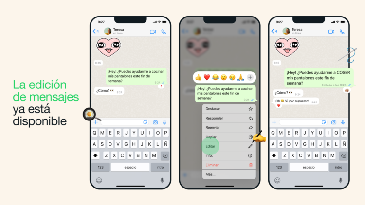 Nueva función: ¿cómo editar los mensajes de WhatsApp una vez enviados?