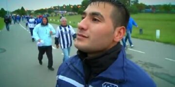 Reapareció «el Jony de 1º de mayo», el hincha viral de Talleres del guiso de fideos moñito