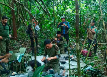 Los cuatro niños que pasaron 40 días perdidos en una selva de Colombia están «fuera de peligro»
