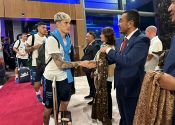 Argentina llegó a Indonesia para el segundo amistoso en Asia