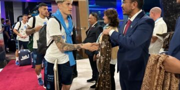 Argentina llegó a Indonesia para el segundo amistoso en Asia