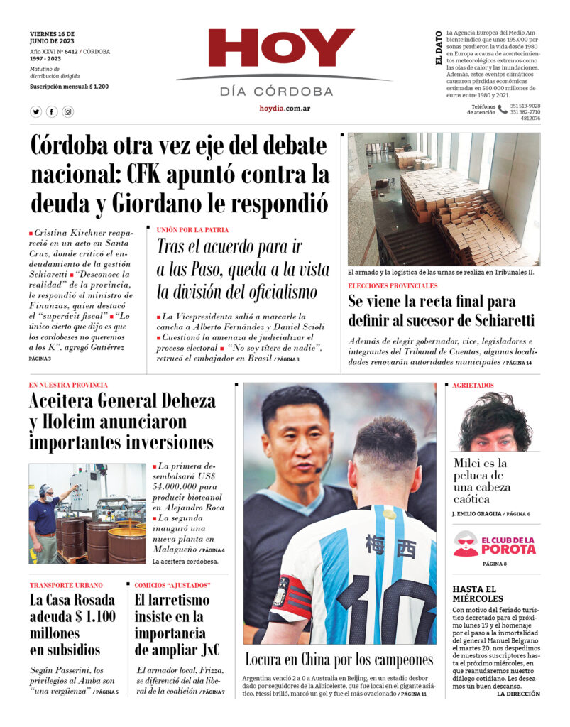 Portada 16.06.2023 Portada 16.06.2023