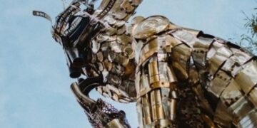 Ecolink realizó una intervención artística en el Mercado Norte