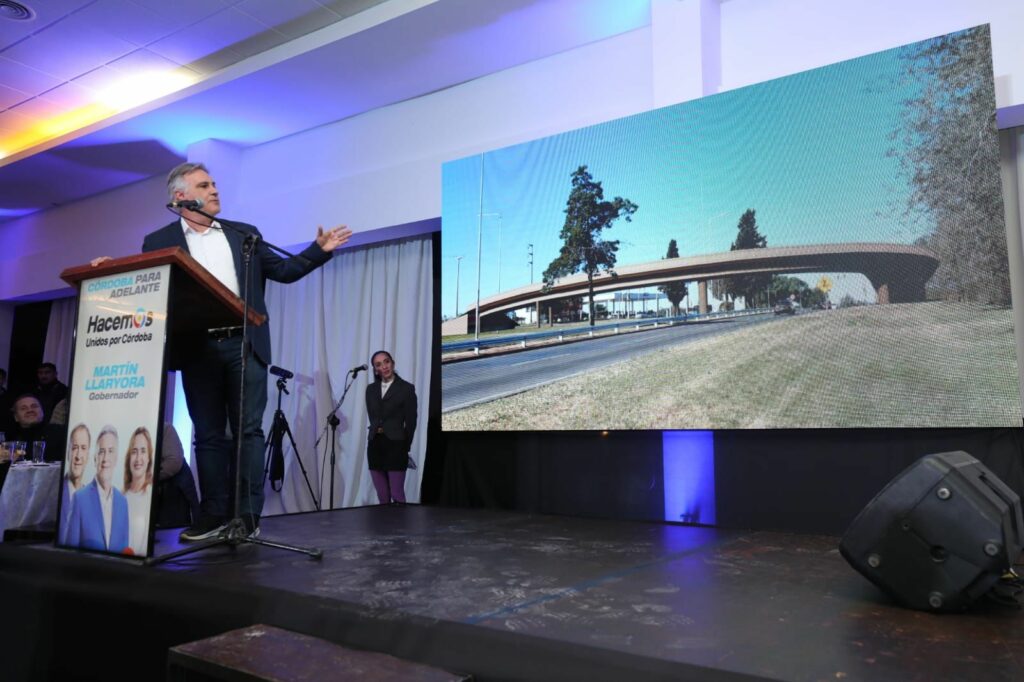 Llaryora prometió construir un viaducto elevado para agilizar el tránsito entre La Calera y Córdoba