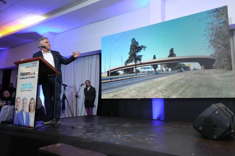 Llaryora prometió construir un viaducto elevado para agilizar el tránsito entre La Calera y Córdoba