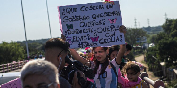 Una multitud marchó reclamando «justicia por Cecilia» al mes de su desaparición