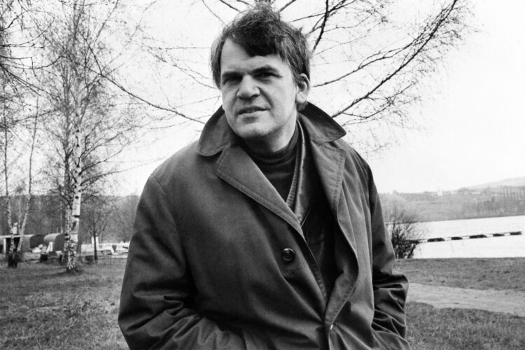 (FILES) Portrait taken on October 14, 1973 shows Czech-born French writer Milan Kundera in Prague. Czech writer Milan Kundera, the author of "The Unbearable Lightness of Being", has died aged 94, said Anna Mrazova, spokeswoman for the Milan Kundera Library in his native city of Brno on July 12, 2023. (Photo by AFP)