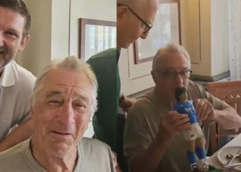 Robert De Niro mostró su devoción por Diego Maradona con un cariñoso gesto