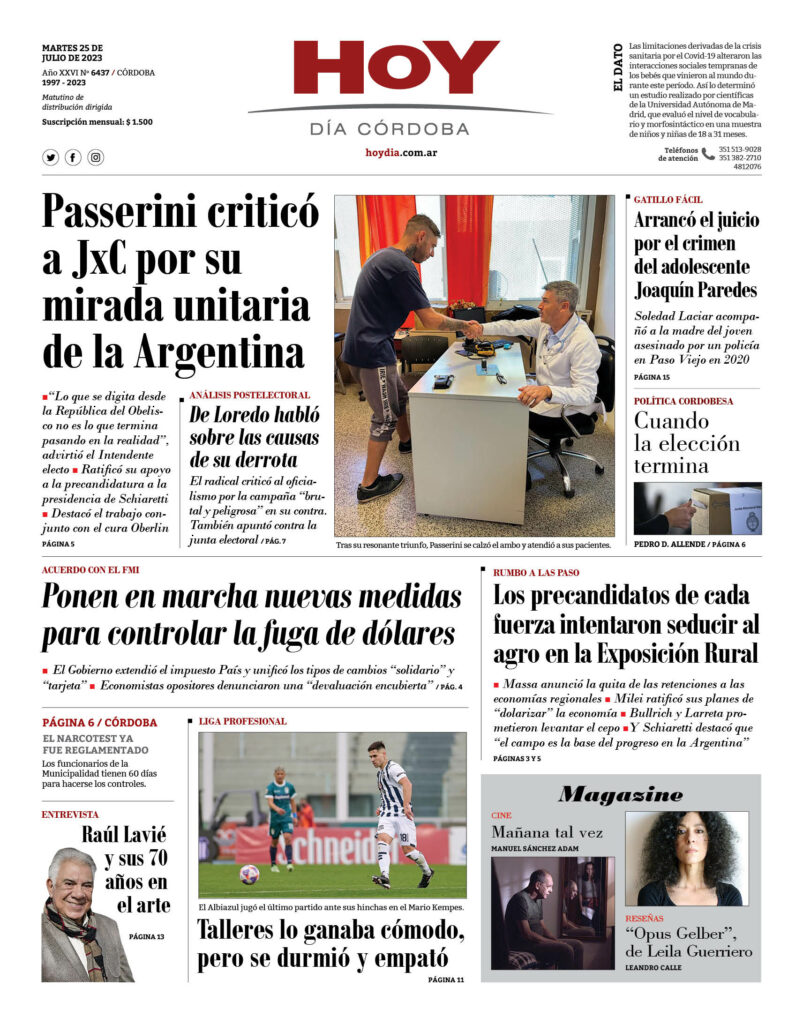 Portada 25.07.2023 Portada 25.07.2023