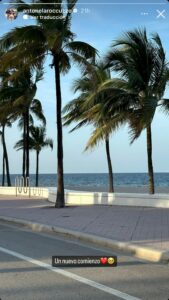 El primer mensaje de Antonela tras haber llegado con Messi a Miami