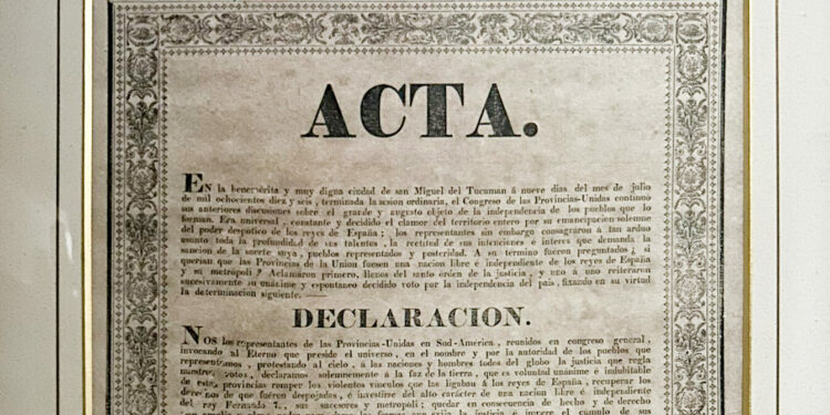 Recuperan un escrito original de la declaración de la Independencia de 1816
