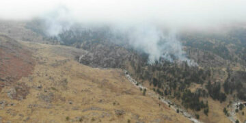 Capilla del Monte: lograron contener 80% del incendio en el cerro Uritorco