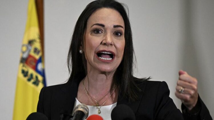 La precandidata presidencial opositora, María Corina Machado.