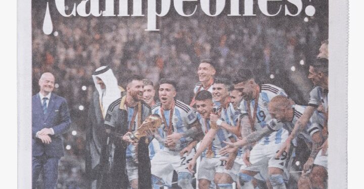 Una muestra exhibe las tapas de diarios de los últimos 40 años