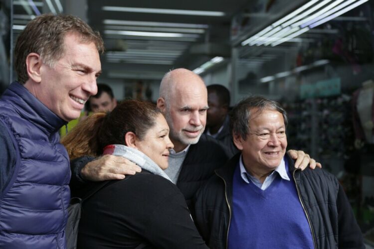 Larreta estuvo ayer en La Matanza con Santilli y “Toty” Flores.