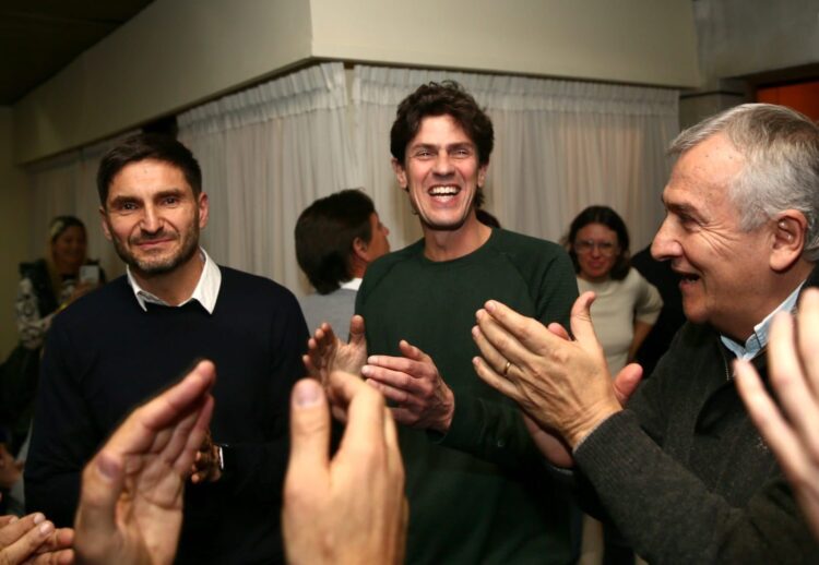 Pullaro celebró con Lousteau y Morales en Rosario.